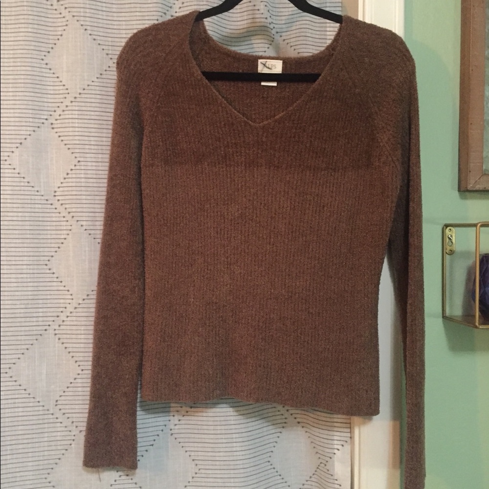 Women’s Brown chenille Sweater, Size Small